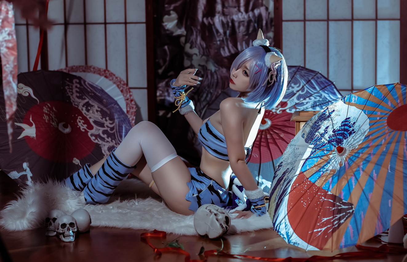 二佐Nisa–蕾姆夏日鬼衣 [12P-35MB]