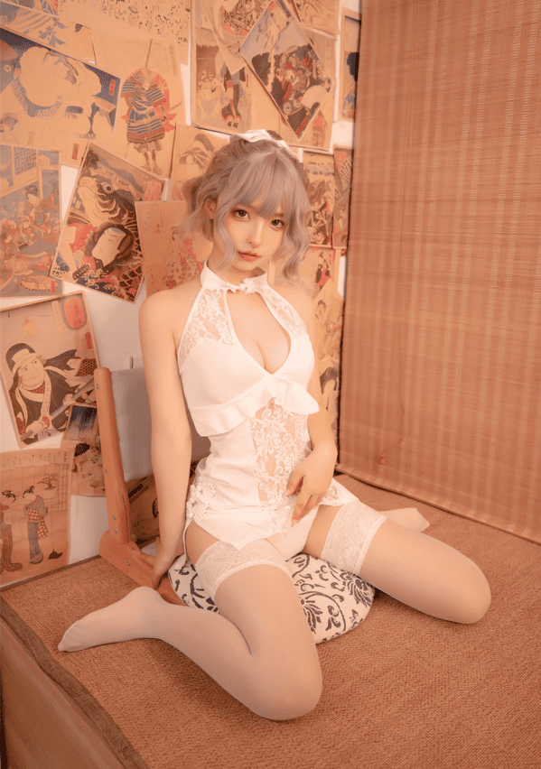 神楽坂真冬–NO.087 白旗袍 [75P-251MB]