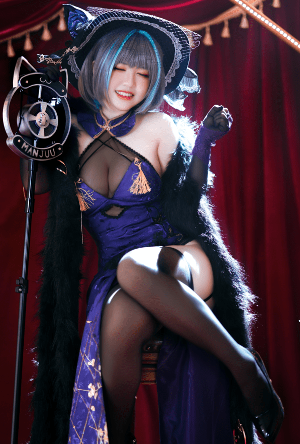 半半子–NO.52 柴郡旗袍 [64P-100MB]