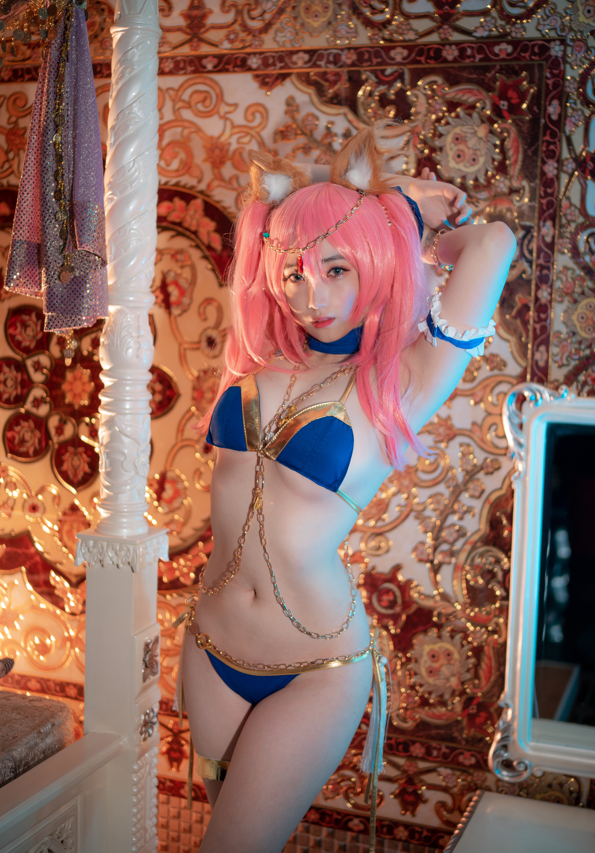 Bambi밤비–NO.076 Tamamo + Kama (FGO) [40P-494MB]