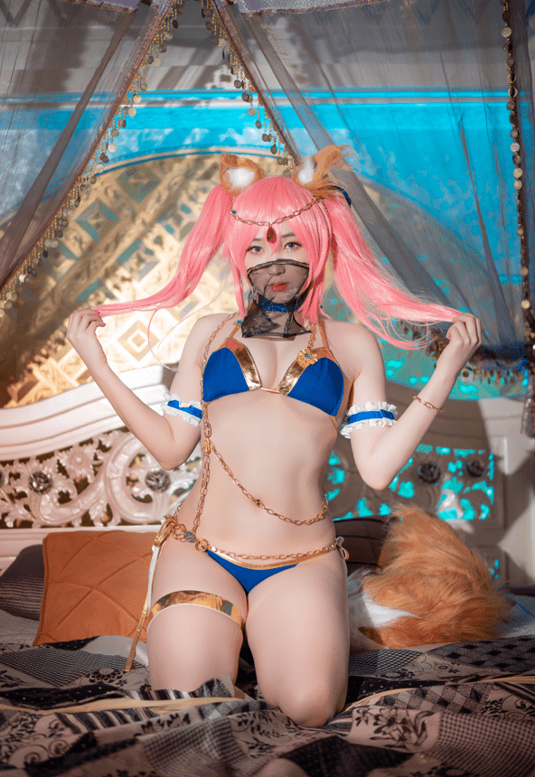 Bambi밤비–NO.076 Tamamo + Kama (FGO) [40P-494MB]