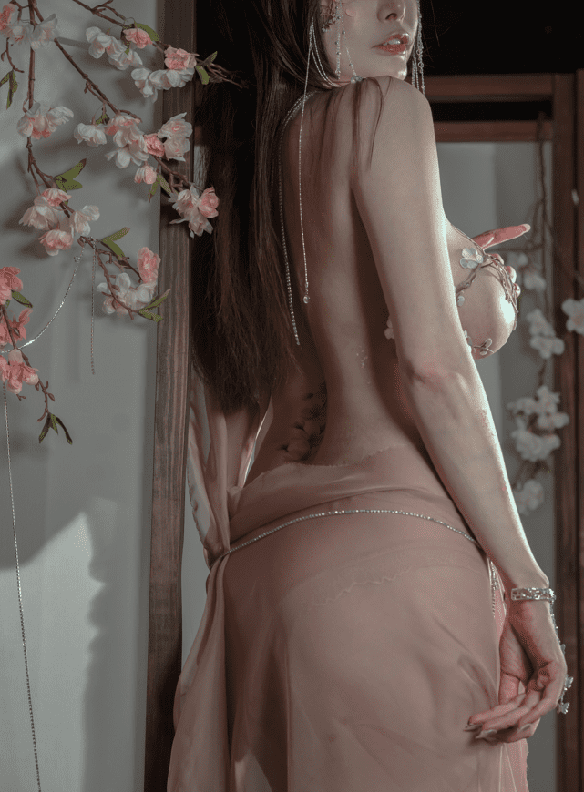 秋和柯基 – NO.63 粉 桃花神 [34P1V-639MB]