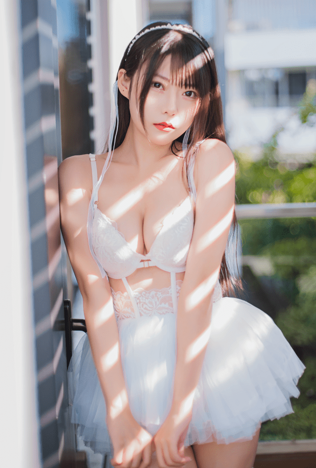 香草喵露露 – NO.042 杨枝甘露 白色纱裙 [48P1V-1.22GB]