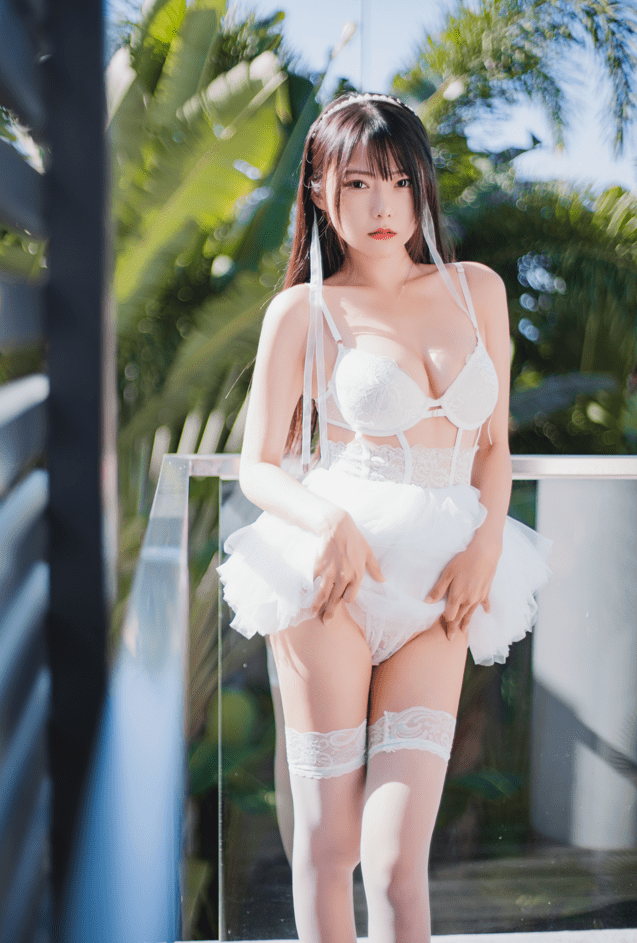 香草喵露露 – NO.042 杨枝甘露 白色纱裙 [48P1V-1.22GB]