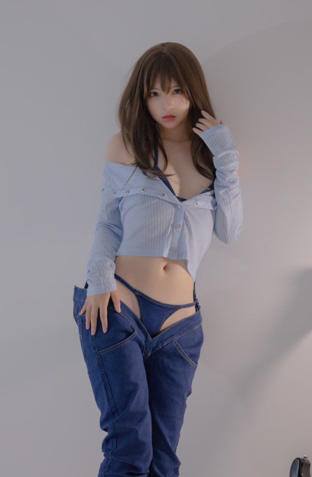 疯猫ss – NO.150 2022 夏日限定A本 吉他妹妹 牛仔裤[20P-434MB]