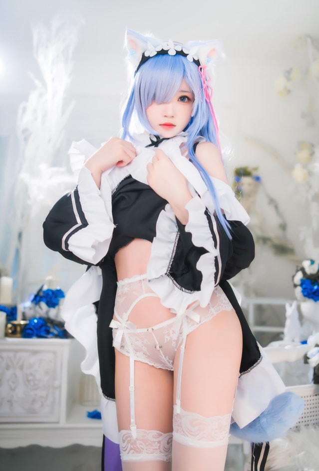 桜桃喵 – NO.128 长发蕾姆02[44P-684MB]