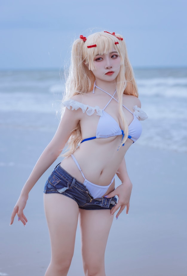 二佐 – NO.156 碧蓝苏塞克斯泳装[20P-99MB]