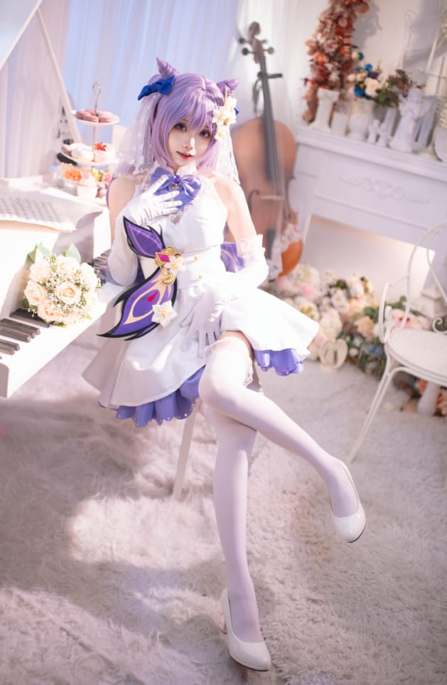 艾西aiwest – NO.01 刻晴花嫁[40P-545M]