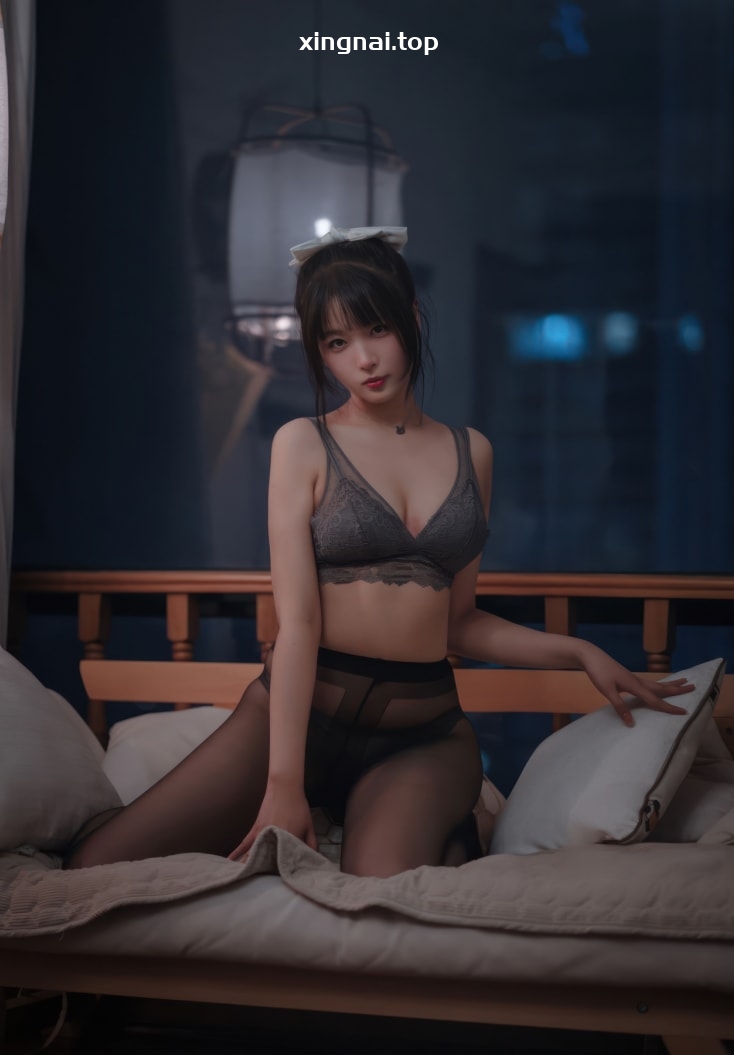 轩萧学姐 NO.048 2023.4月舰长 灰色蕾丝[50P-320M]