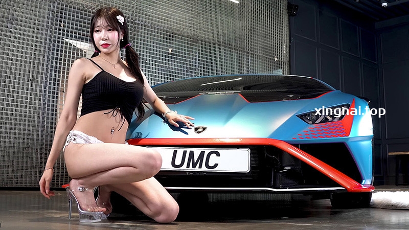 [展会]2022年UMC mini车展韩国模特敏哈林Min Harin白色热裤