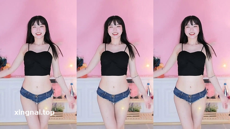 [主播]AfreecaTv韩国BJ哈娜丽牛仔热裤抖臀热舞