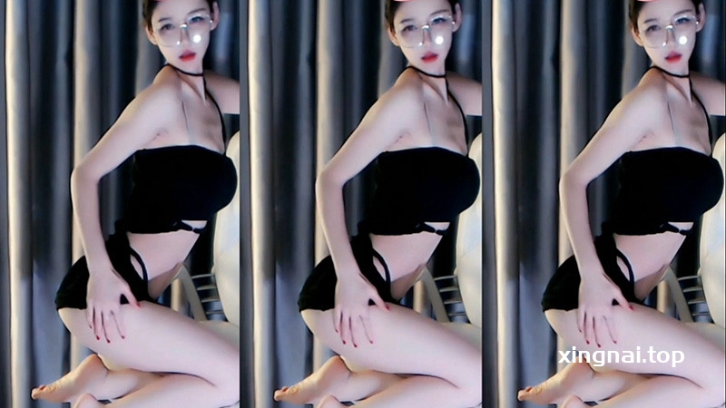 [主播]230131网易CC直播安扬学姐定制黑色套装椅子舞