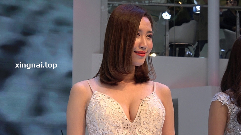 [展会]丰田展台晚礼服美女车模走秀2则