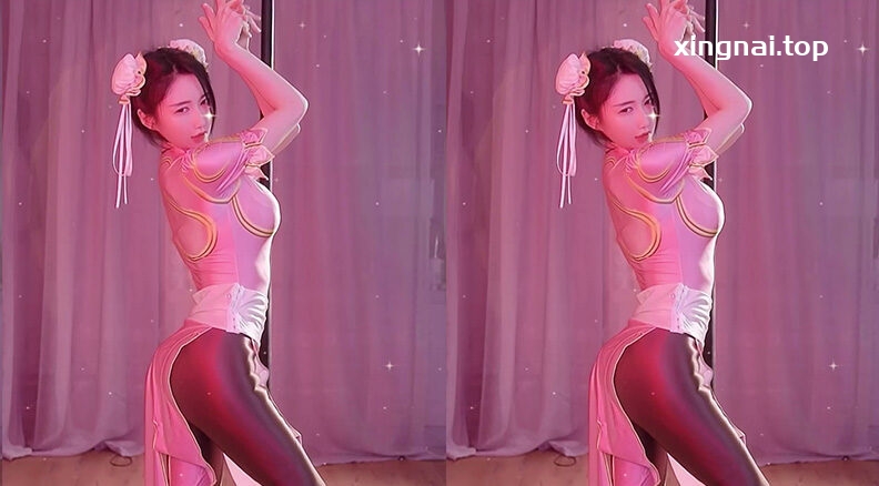 [主播]虎牙主播强徒坏空空懂猫猫cosplay春丽钢管舞2则