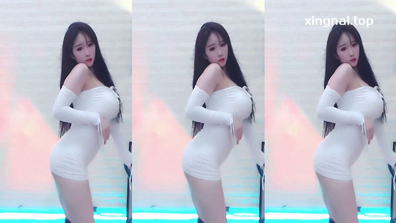 [主播]虎牙是艺欣吖白色包臀裙抖胸热舞