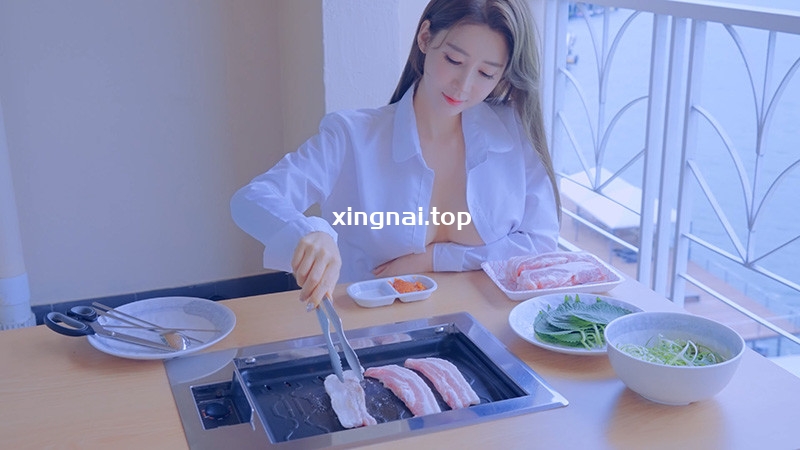 [写真]韩国美女为你烤肉