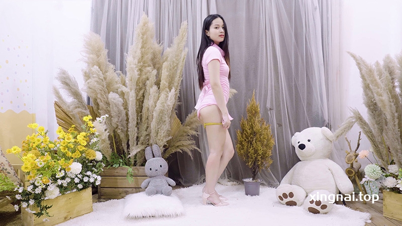 [写真]Lookbook时装秀模特Rose淡黄色微透情趣内衣换装