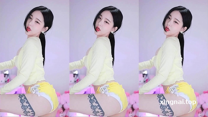 [主播]AfreecaTv韩国BJ丘珍低胸热裤摩托摇性感热舞