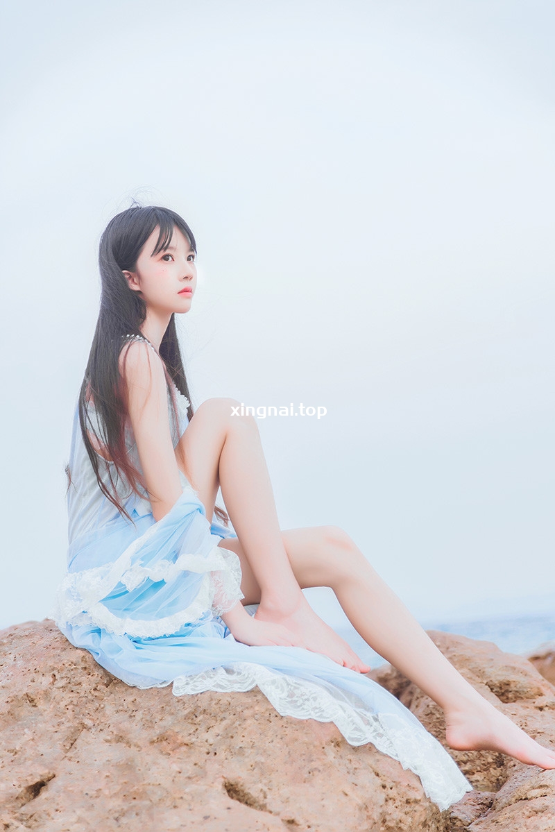 罗莉风COS桜桃喵蓝色长裙[14P/245MB]