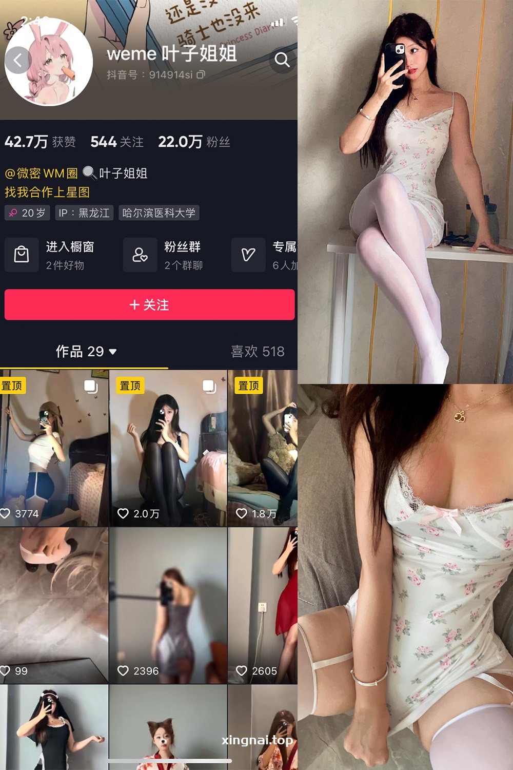 抖音 叶子姐姐 微密圈  NO.019期 【10P3V】最新至：2023.7.23