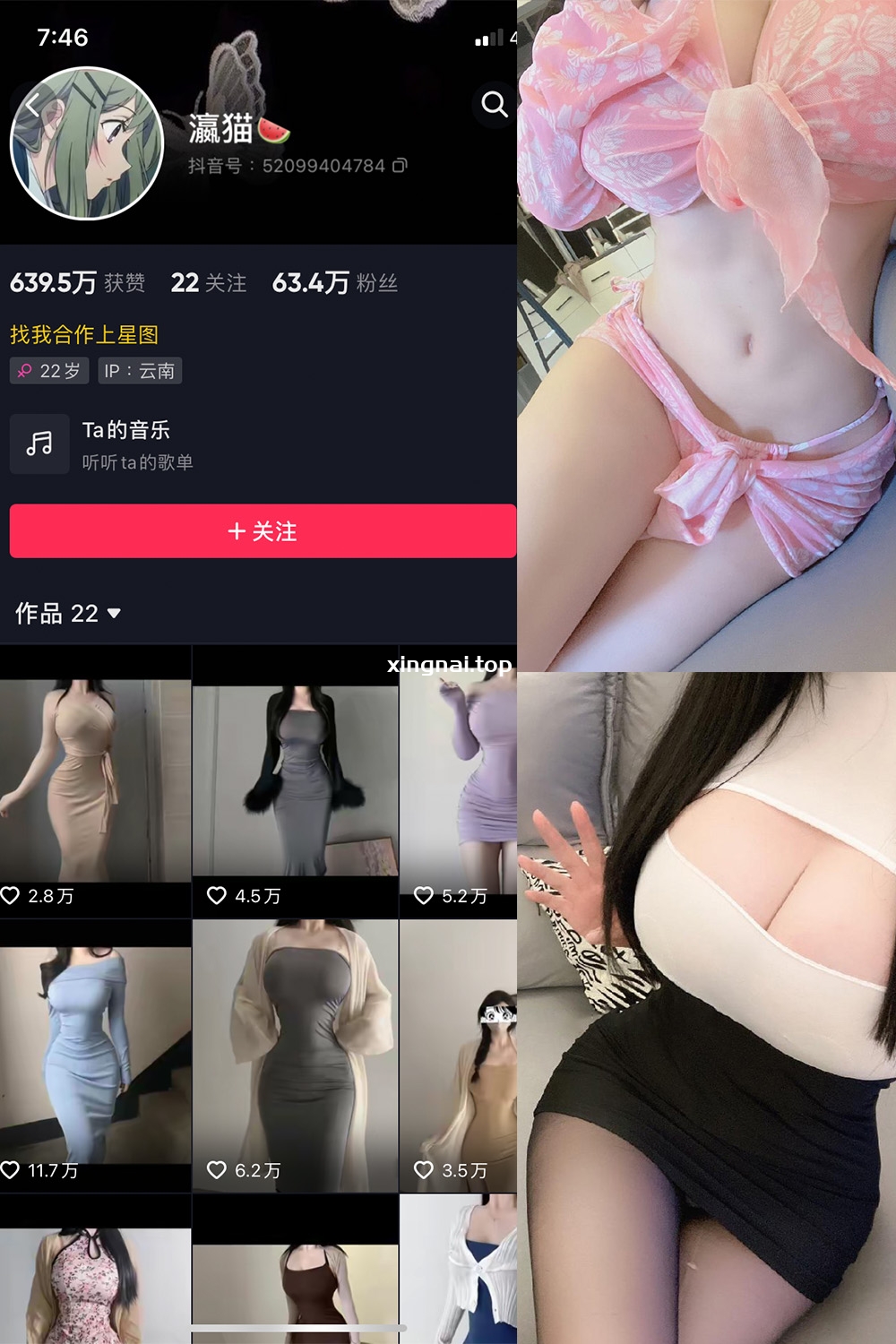 抖音 瀛猫 微密圈  NO.007期 【15P4V】最新至：2023.6.13