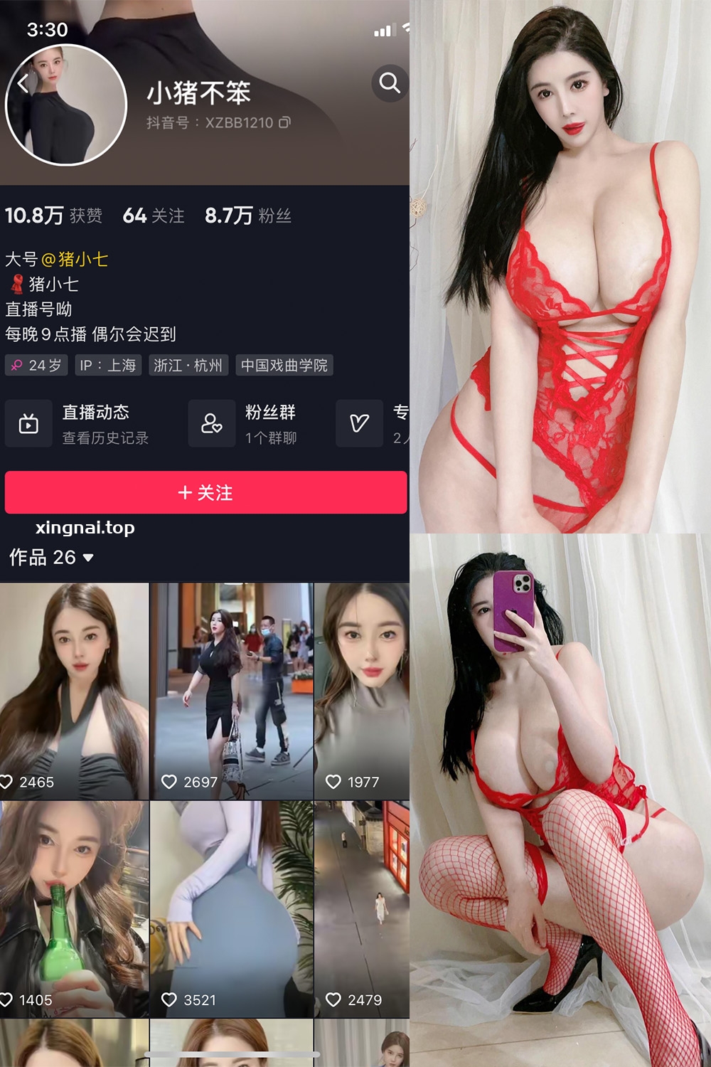 抖音 小猪不笨 微密圈 NO.008期 【102P12V】最新至：2024.6.12