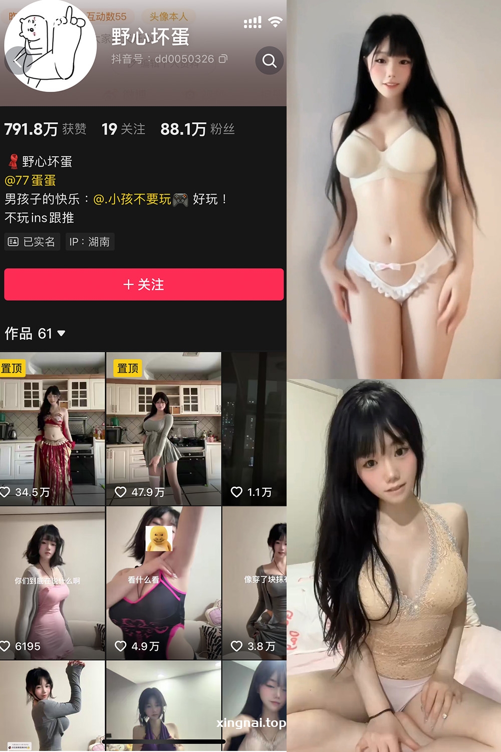 抖音 野心坏蛋 微密圈  NO.006期 【12P12V】最新至：2024.12.9