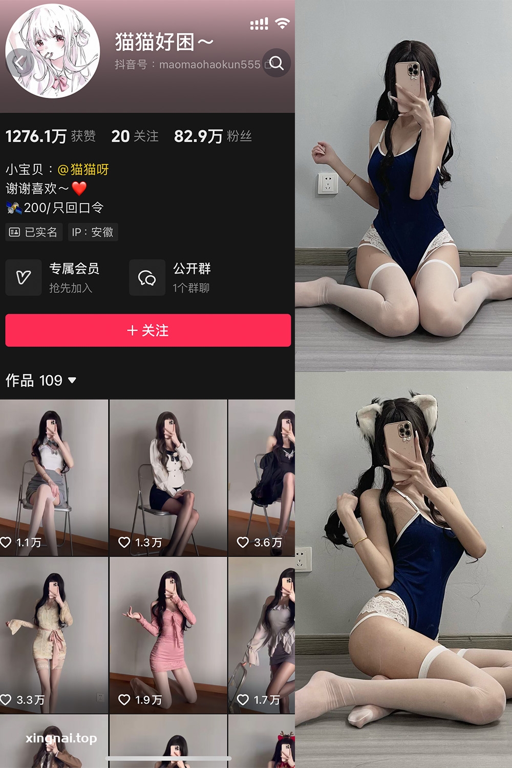 抖音 猫猫好困 微密圈  NO.039期 【54P2V】