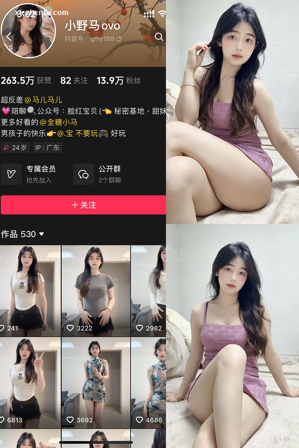 抖音 小野马ovo 微密圈 NO.006期 【12P2V】最新至：2025.4.18