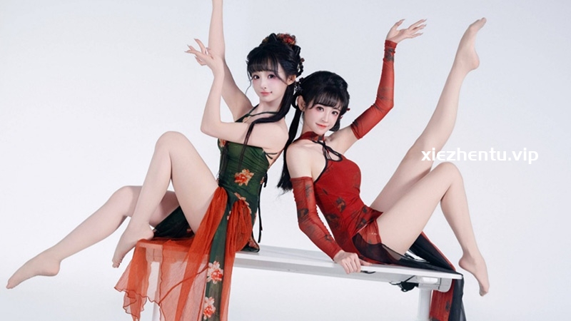 [主播]B站UP主#紫颜-小仙紫#晓丹小仙女儿 双倍旗袍舞蹈4K版