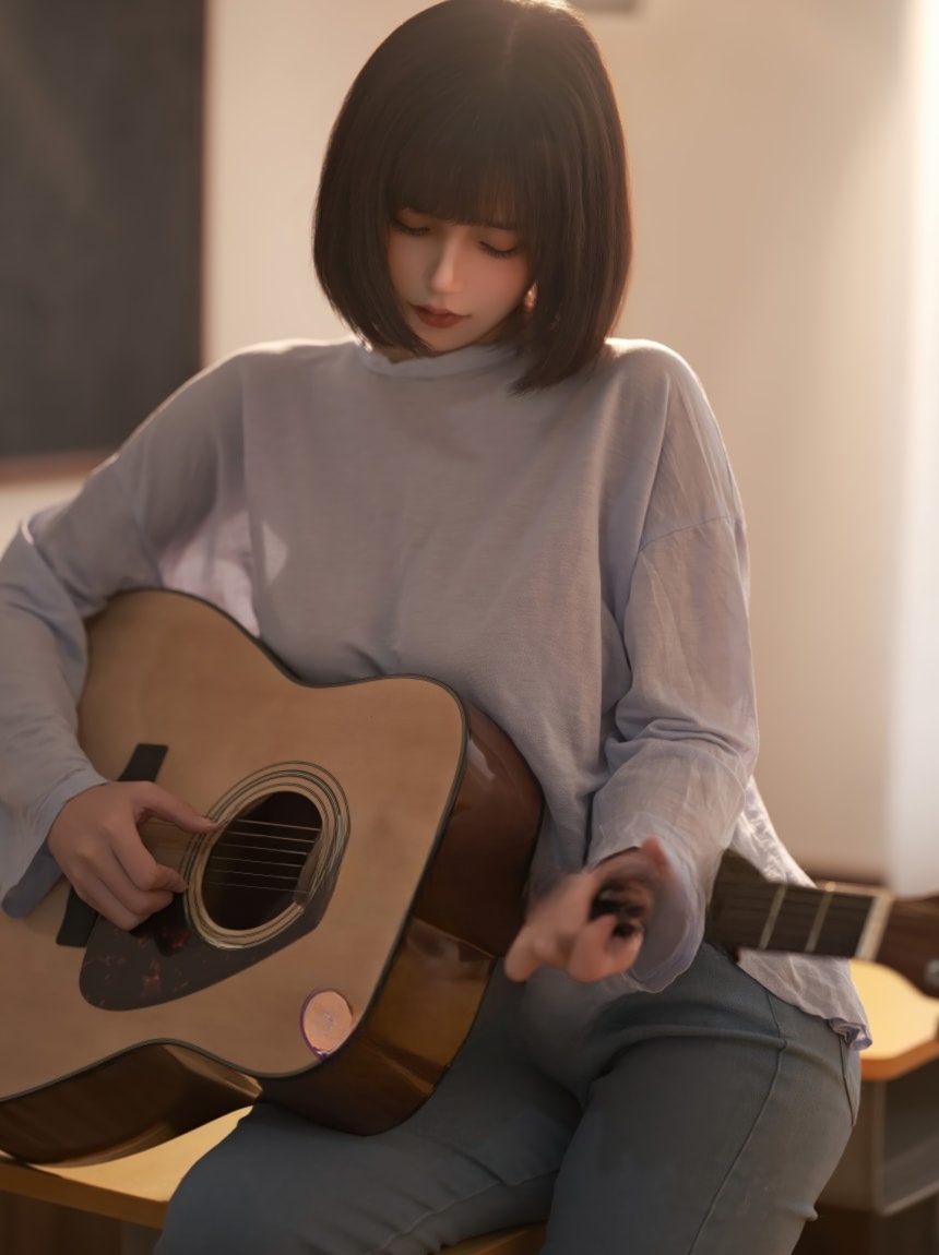 小仓千代w – NO.135 吉他少女[20P-125MB]