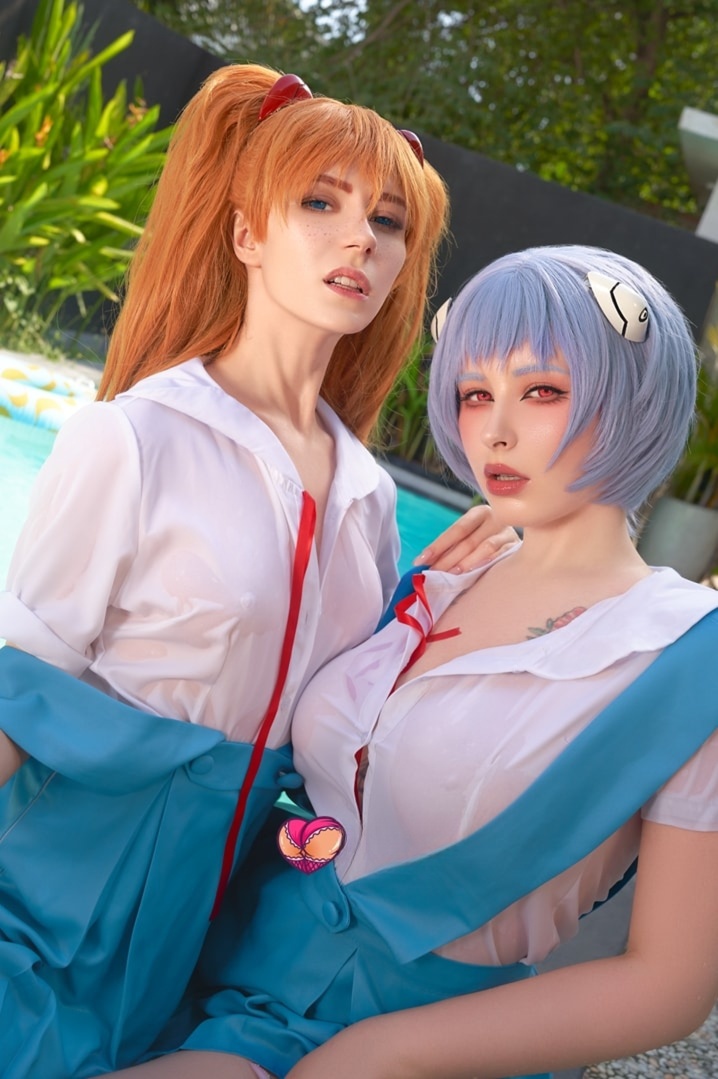 Mik Allen(miakanayuri) – & Torika-chan ︱ Asuka & Rei[25P-439MB]